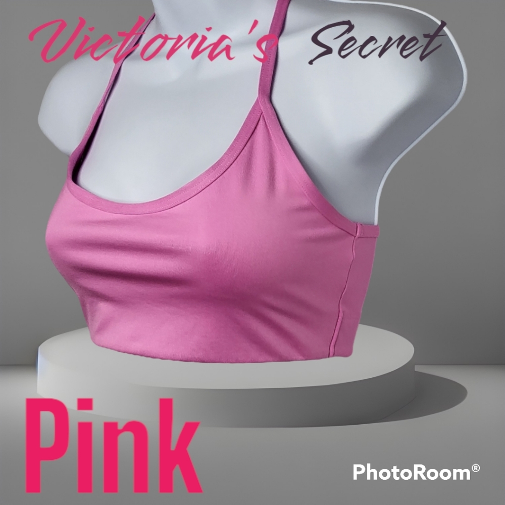 Pink Victoria's Secret Intimates Seamless Sports Bra Size Small